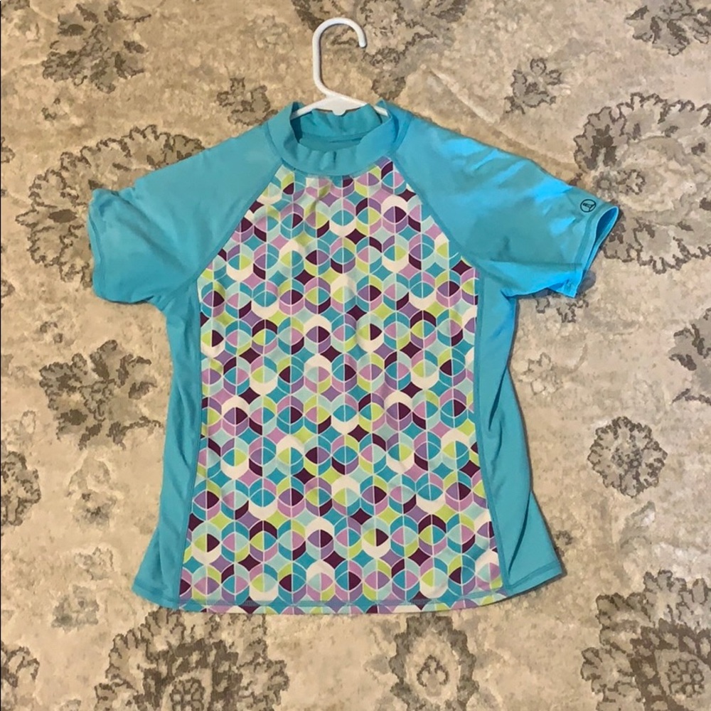 Lands End Rash Guard Swim Shirt